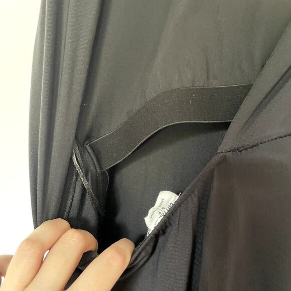 Cotton-On black maxi dress open back high neckline women's size S pencil skirt - Picture 5 of 7